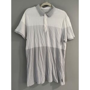 Armani Exchange Polo Shirt Striped Casual Short Sleeve‎ Top XL Spring 2015